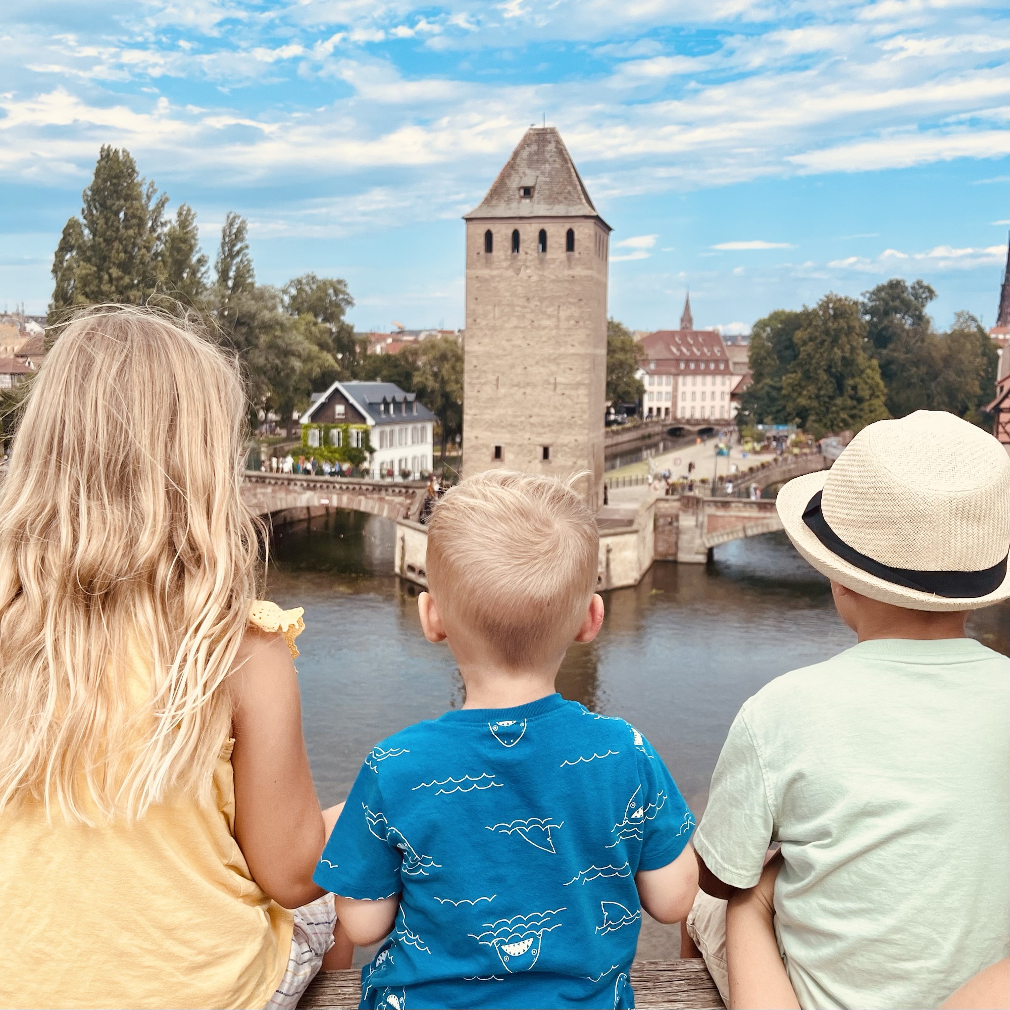 view of Ponts Couverts in Strasbourg France