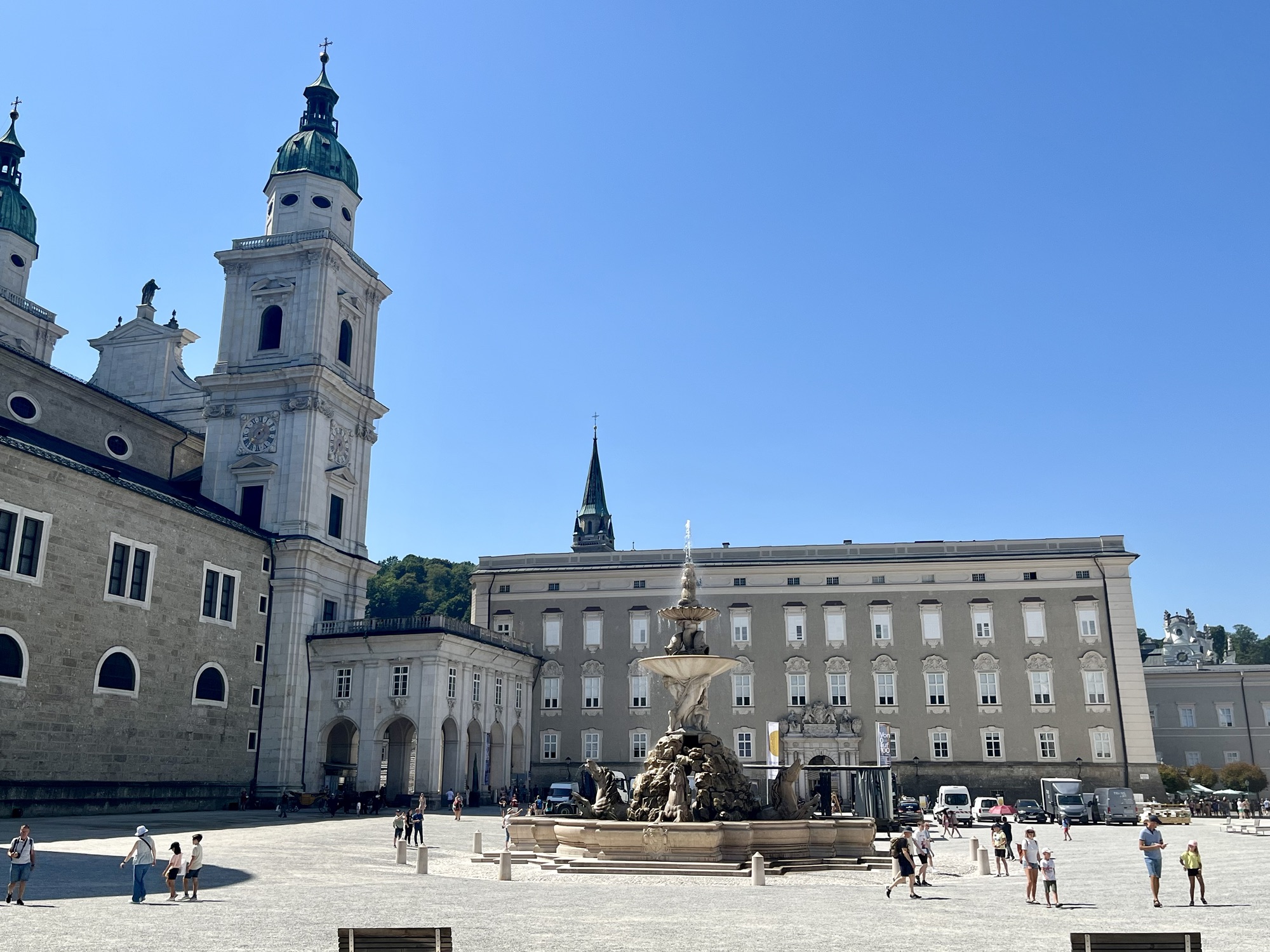 Residenzplatz in Salzburg Austria