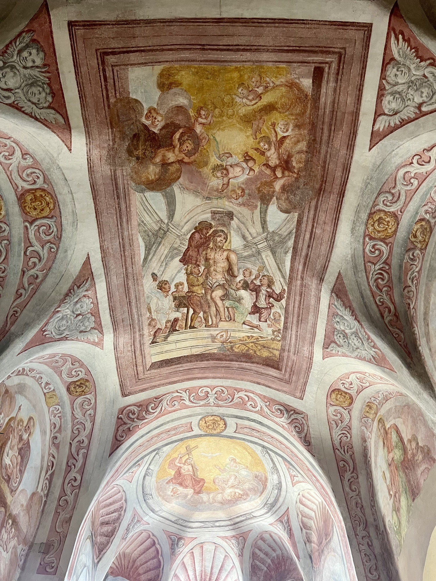 inside the chapel of Bled Castle