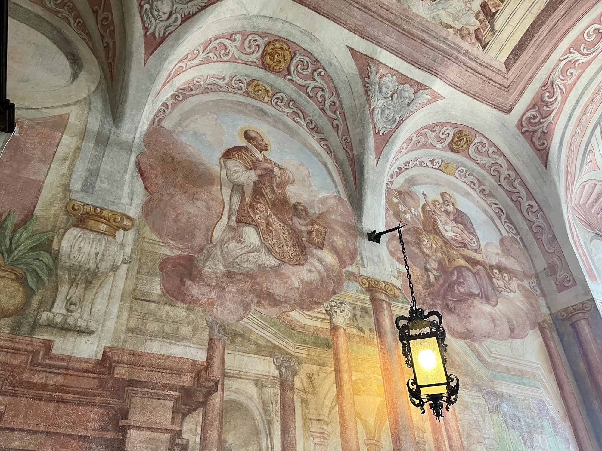 inside the chapel of Bled Castle