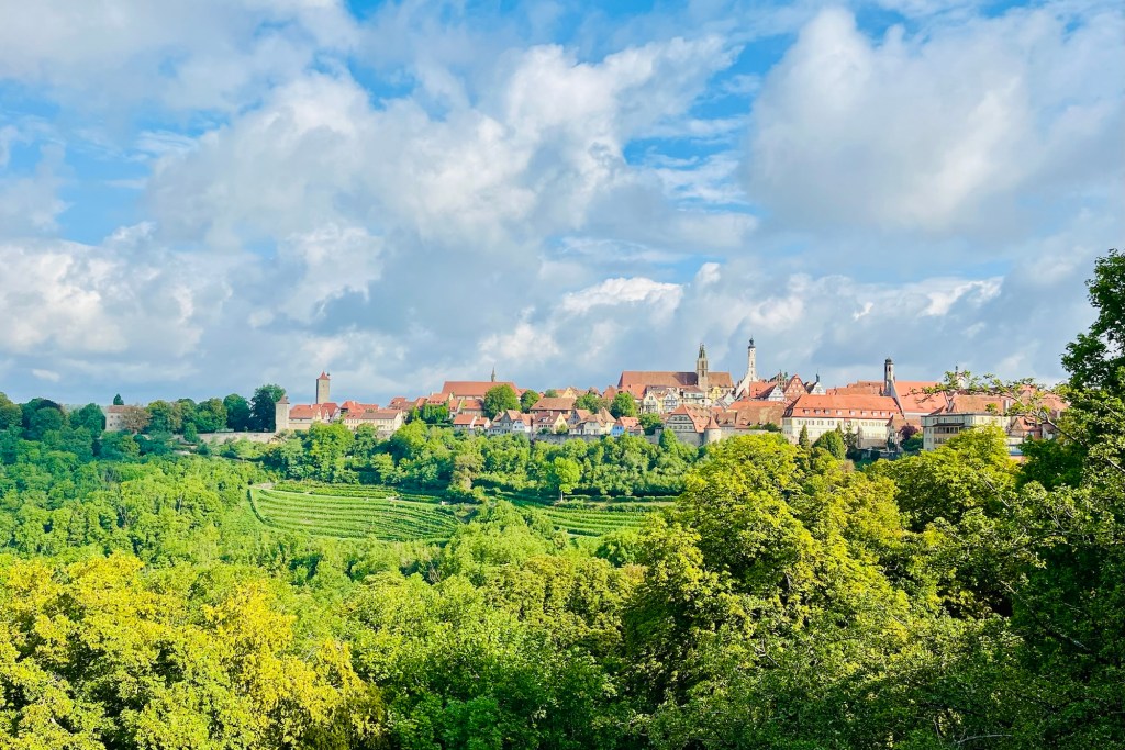 view of rothenberg ob der tauber from afar