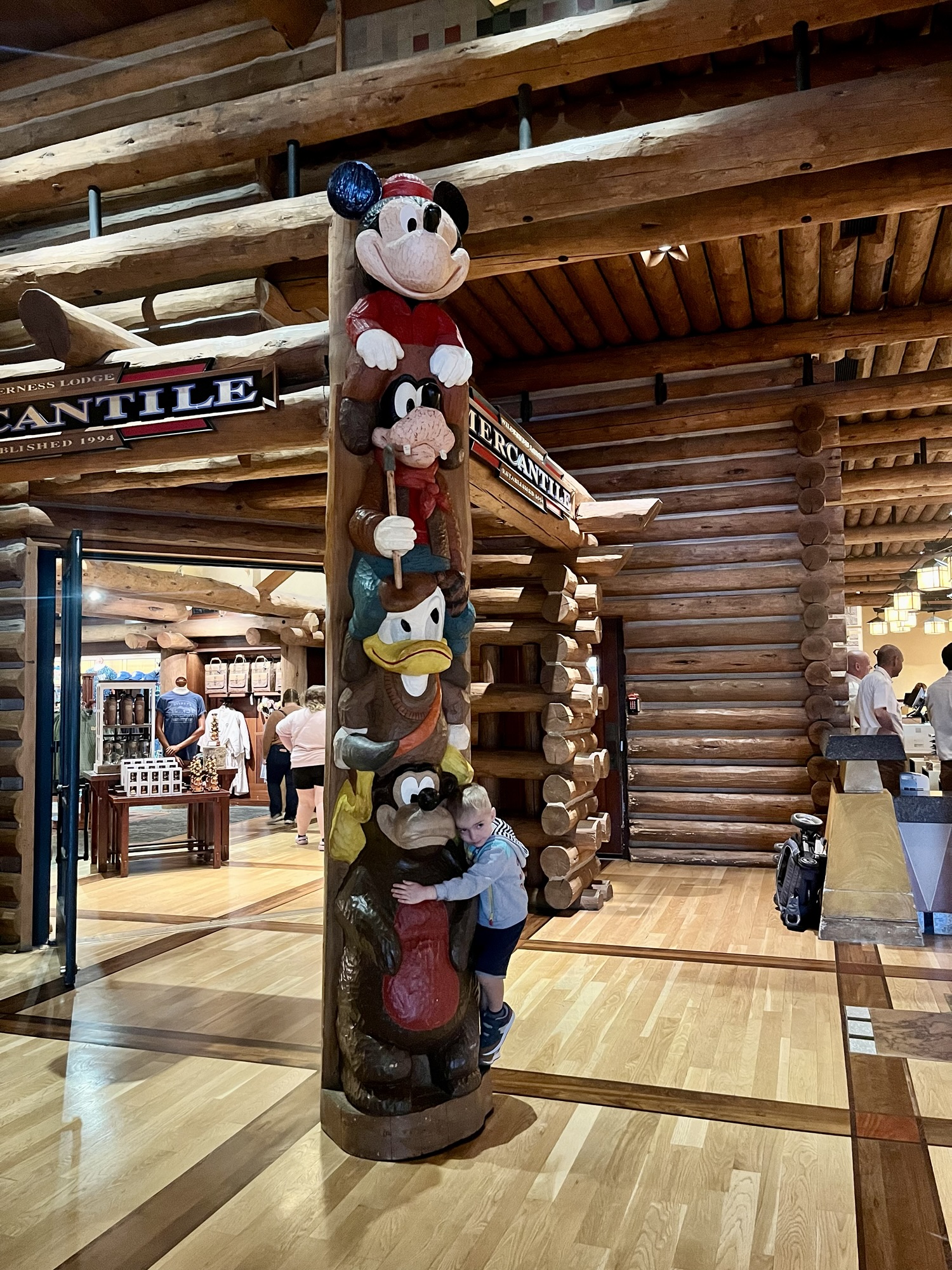 outside the mercantile store at Wilderness Lodge in Disney World