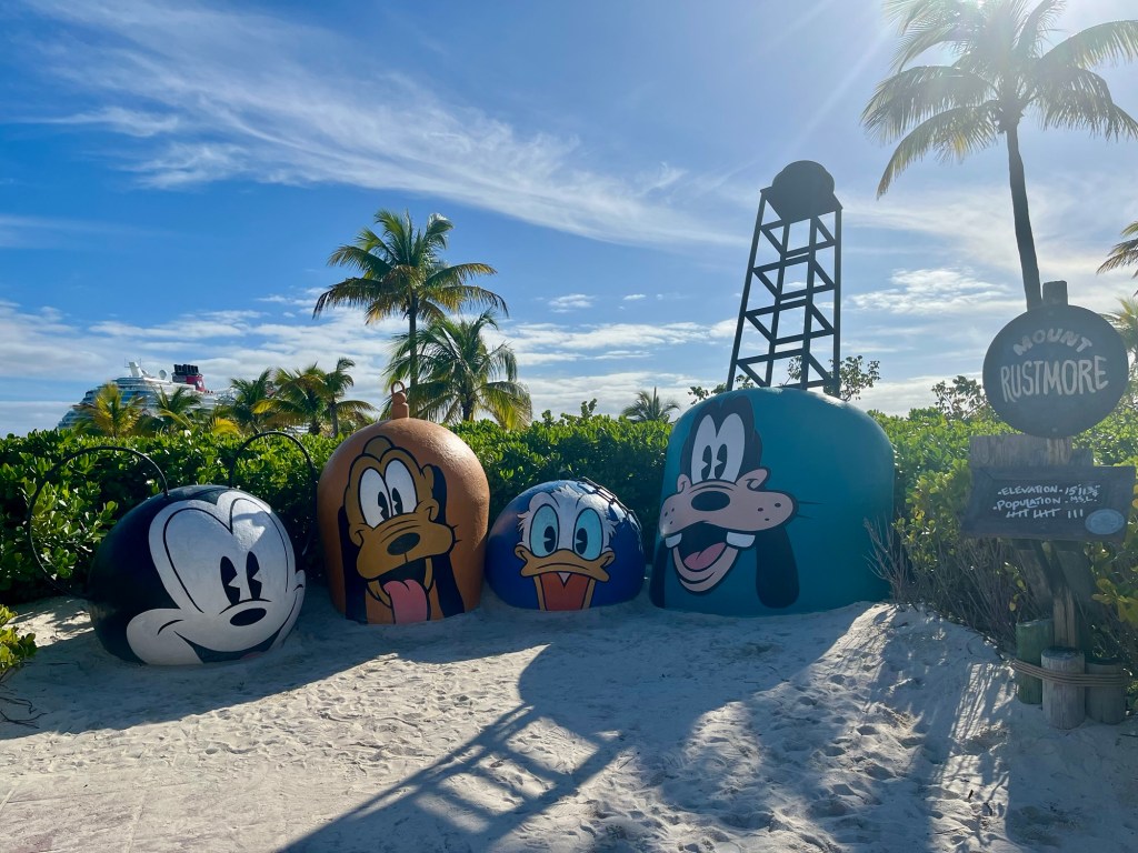 Mount Rustmore on Castaway Cay