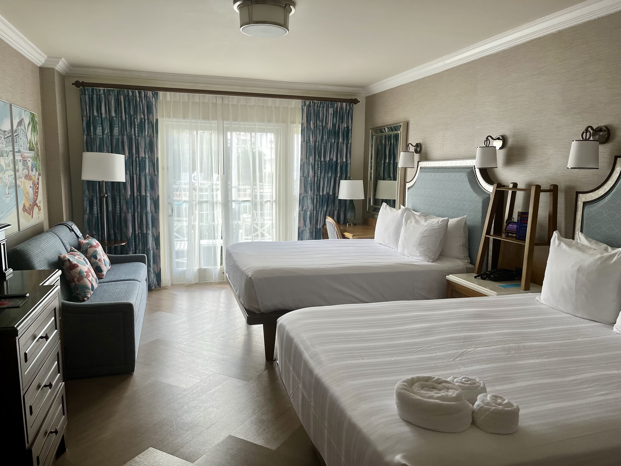 view of hotel room at Beach Club Resort in Disney World