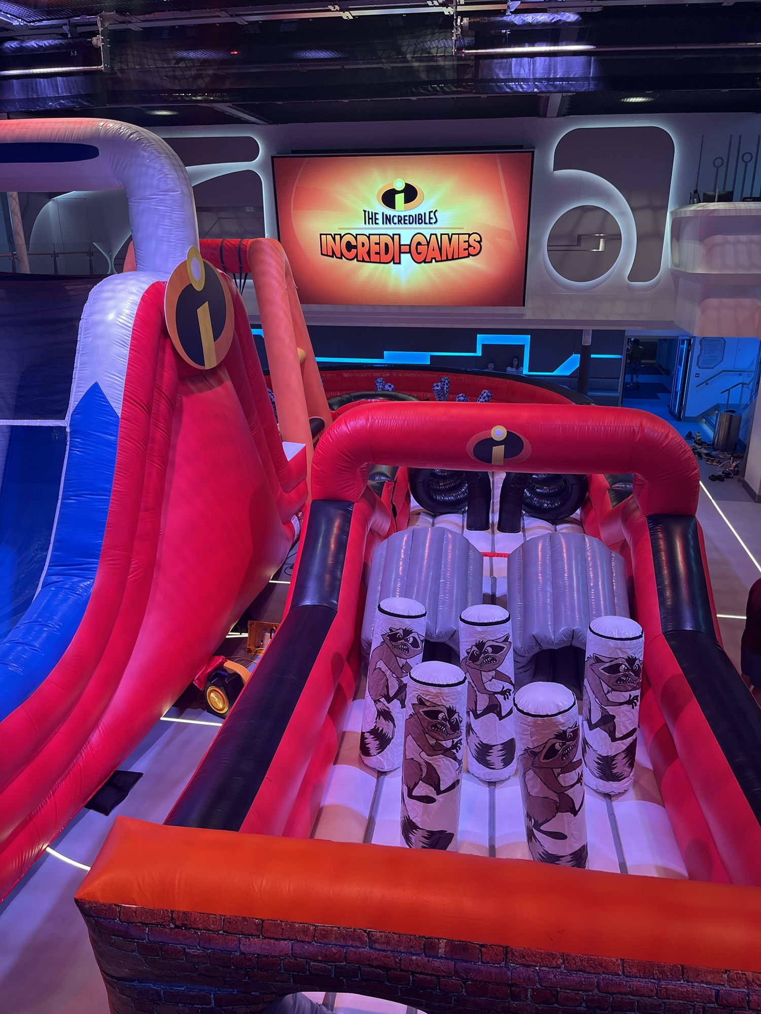 Playing the Incredi-Games aboard the Disney Treasure