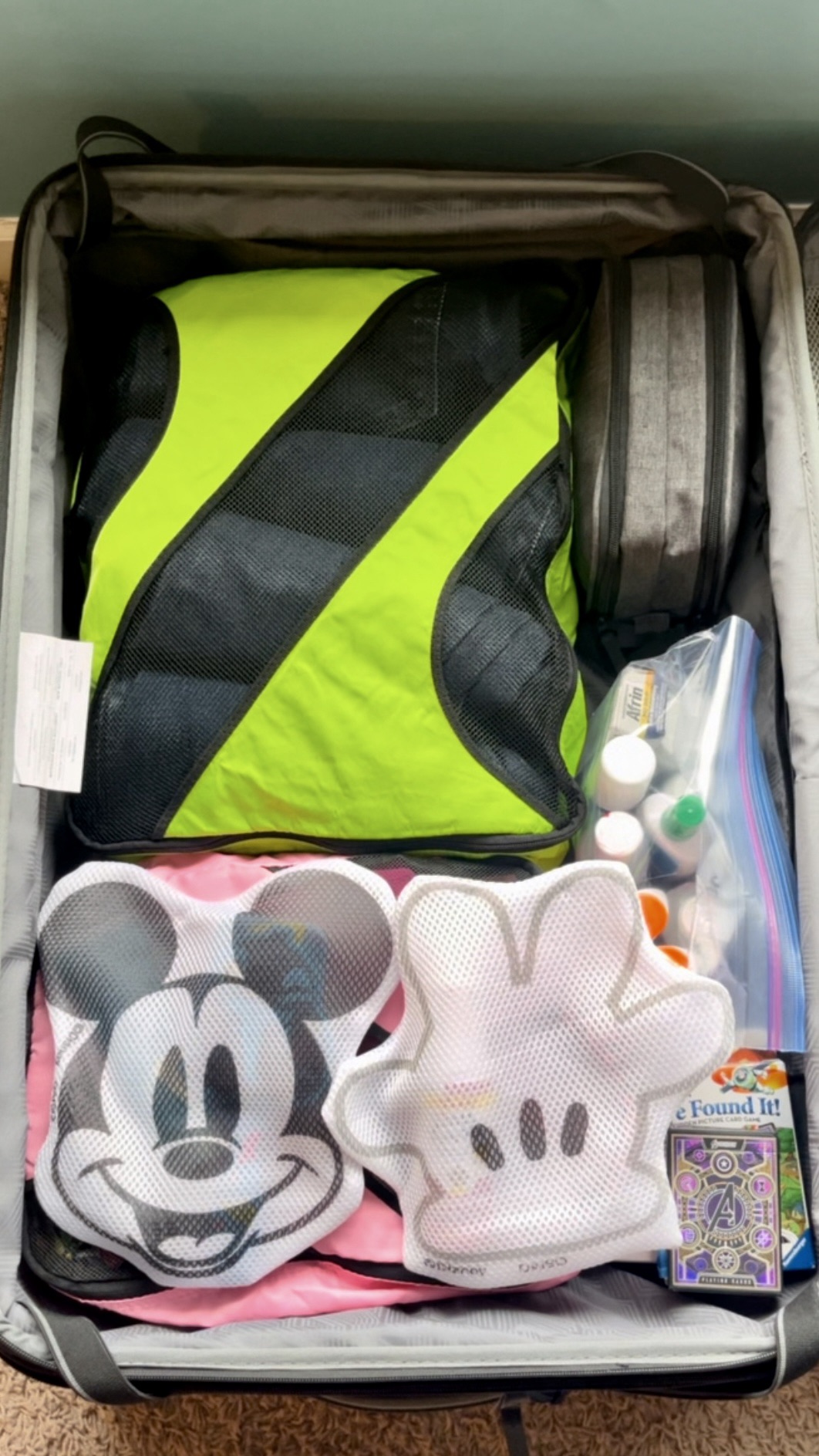 packing suitcase neatly for vacation