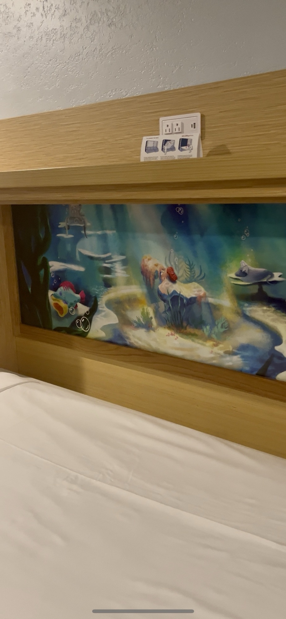 child-size pull down bed in 5th sleeper room at Caribbean Beach resort in Disney World